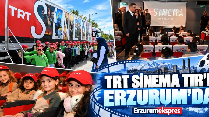 TRT Sinema Tırı çocukları beyaz perdeyle buluşturdu...