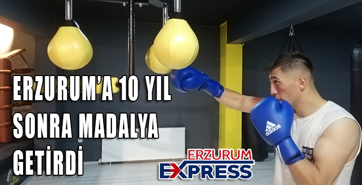Yunus Emre Batman, 10 yıl sonra Erzurum’a madalya getirdi