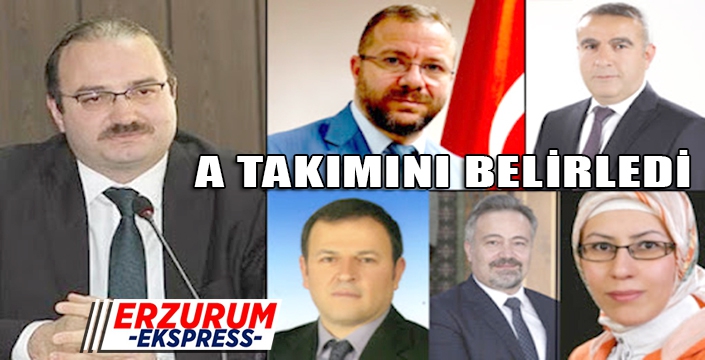 Rektör Prof. Dr. Ahmet Hacımüftüoğlu A takımını kurdu.