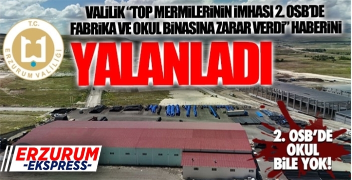Erzurum Valiliği O haberleri yalanladı...