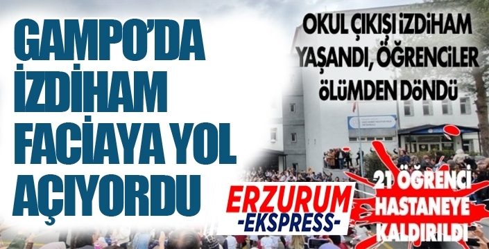 GAMPO'da faciadan dönüldü... 21 öğrenci hastanelik oldu