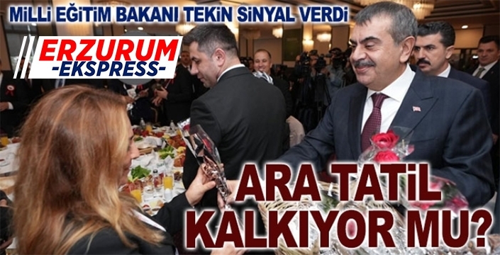 Milli Eğitim Bakanı Tekin'den ara tatil açıklaması: Analiz yapıyoruz...