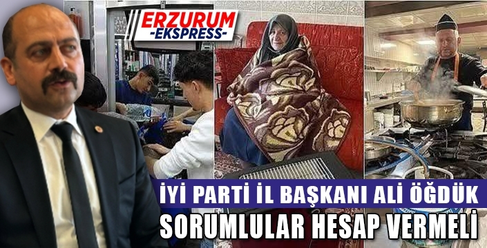 Sorumlular hesap vermeli.
