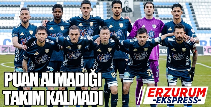 Erzurumspor'un puan almadığı takım yok!