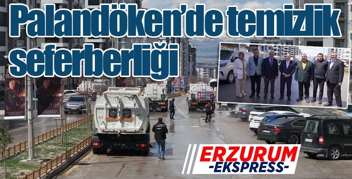 Palandöken'de temizlik seferberliği...