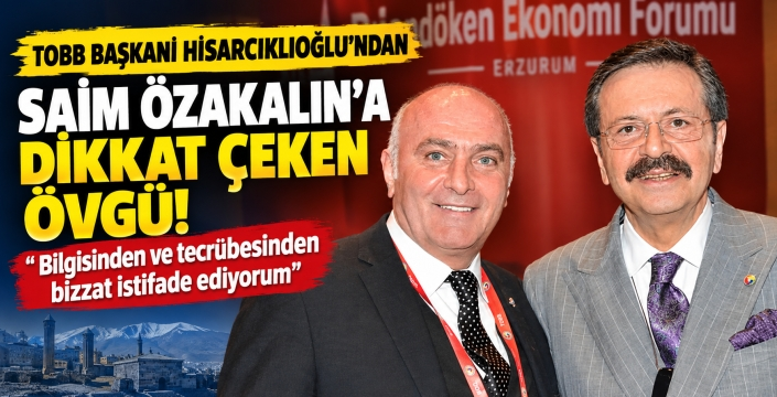 Hisarcıklıoğlu’ndan Özakalın’a Güven Mesajı, Bilgisinden ve Tecrübesinden Bizzat İstifade Ediyorum