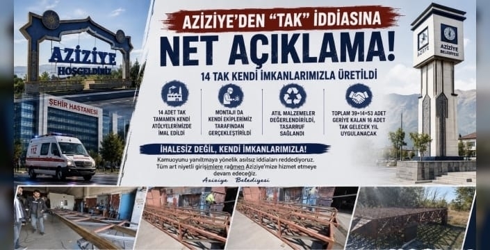 Aziziye'den ''tak'' iddiasına açıklama