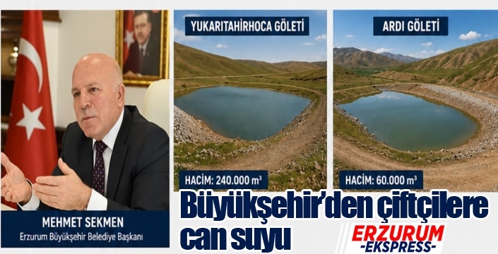 BÜYÜKŞEHİR’DEN ÇİFTÇİLERE CAN SUYU