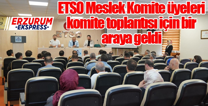 ETSO meslek komite toplantısı gerçekleştirildi...