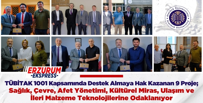 TÜBİTAK 1001 Kapsamında Destek Almaya Hak Kazanan 9 Proje